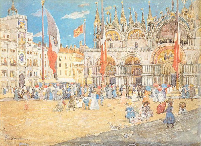 Maurice Prendergast St. Mark Venice oil painting image